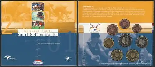 2001 Olanda divisionale 8 monete FDC