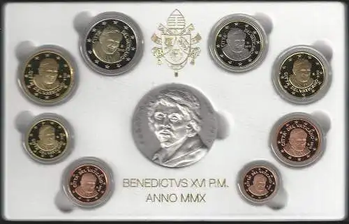 2010 Vaticano 8 monete FS solo cofanetto