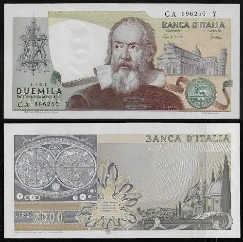 1983 Italia Lire 2.000 Galilei FDS Rif. BI 59C Gigante