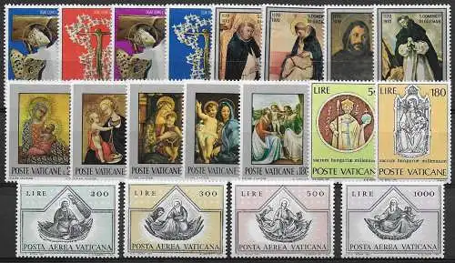 1971 Vaticano complete year19v. MNH