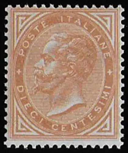 1863 Italia VE II 10c. rossastro Londra MNH Sassone n. L17b