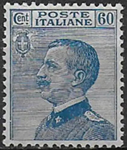 1923 Italia VE III 60c. azzurro bc MNH Sassone n.157