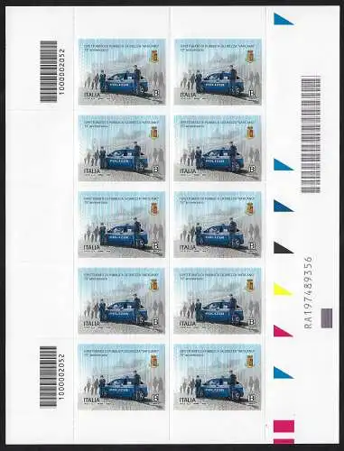 2020 Italia Vatican public security MS MNH Sassone n. 33