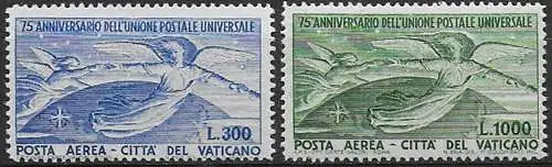 1949 Vaticano UPU 2v. MNH Sass. n. A 18/19