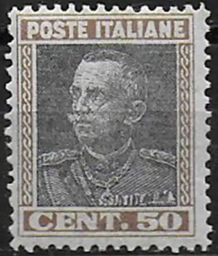 1927 Italia Vittorio Emanuele III 1v. MNH Sassone n. 218