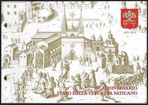 2019 Vaticano 90 Città del Vaticano euro 2,00 busta filatelico-numismatica