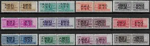 1947-48 Trieste A pacchi postali 12v. MNH Sassone n. 1/12