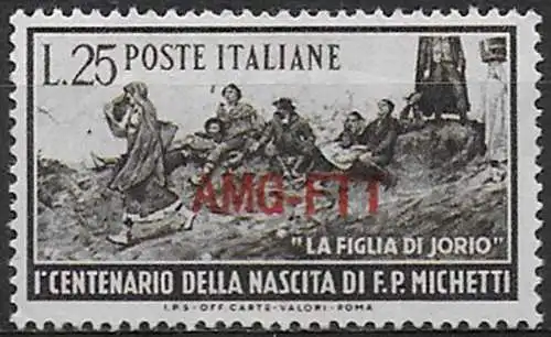 1951 Trieste A Paolo Michetti MNH Sassone n. 129