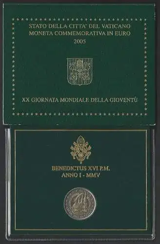 2005 Vaticano euro 2,00 Giornata Gioventù FDC - BU in folder