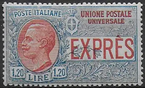 1922 Italia Espresso Lire 1,20 NE 1v. bc MNH Sassone n. 8