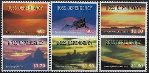 1999 Ross Dependency night skies 6v. MNH SG. n. 60/65