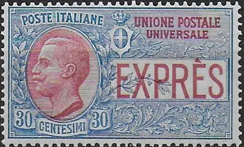 1908 Italia Express 30c. abroad 1v. bc MNH Sassone n. 2