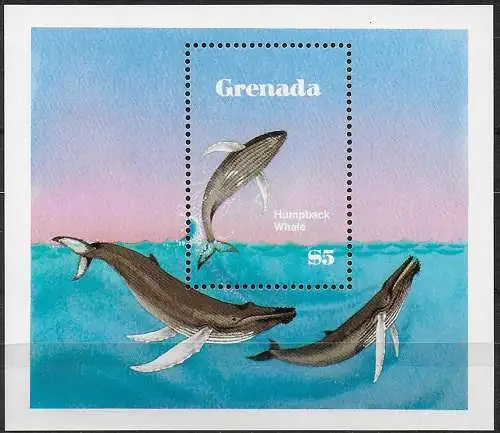 1983 Grenada Humpback Whale 1MS MNH SG n. 1236