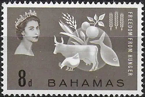 1963 Bahamas Freedom from Hunger 1v. MNH SG n. 223