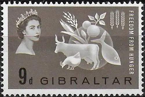 1963 Gibilterra Freedom from Hunger 1v. MNH SG n. 174