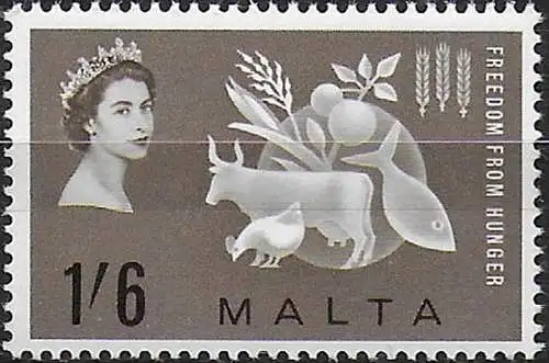 1963 Malta Freedom from Hunger 1v. MNH SG n. 311