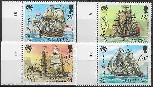 1988 St Helena australian settlement 4v. MNH SG n. 519/22