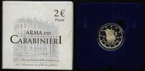 2014 Italia euro 2,00 Carabinieri Proof