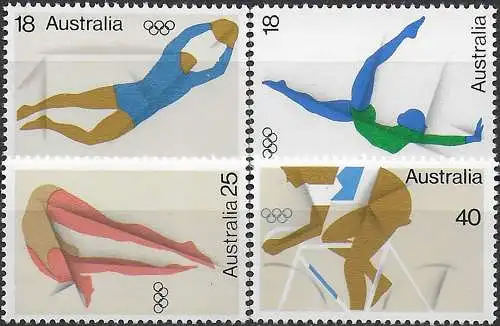 1976 Australia Olympic Games 4v. MNH SG. n. 623/26