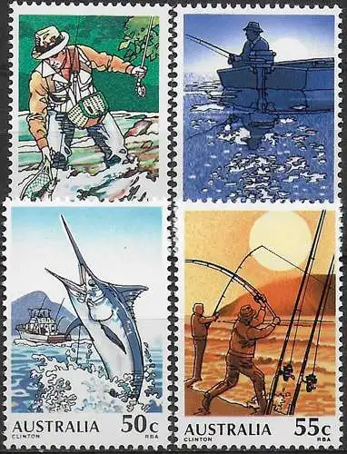 1979 Australia fishing 4v. MNH Michel n. 692/95
