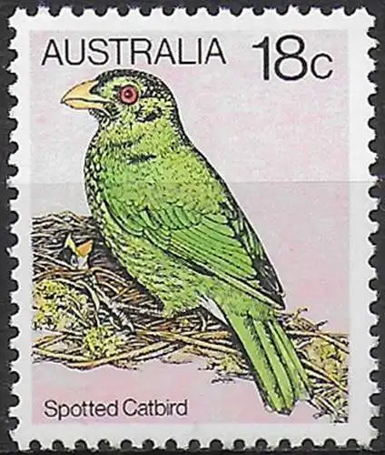 1980 Australia spotted catbird MNH Michel n. 735