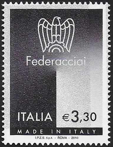 2010 Italia Federacciai Euo 3,30 colore magnetico spostato bd MNH