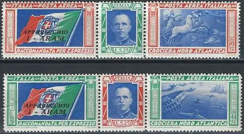 1933 Italia Crociera I-ARAM MNH Sassone A n. 51/52