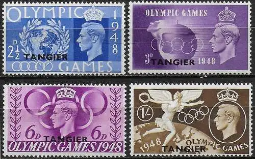 1948 Tangeri London Olympic Games 4v. MNH SG n. 257/60