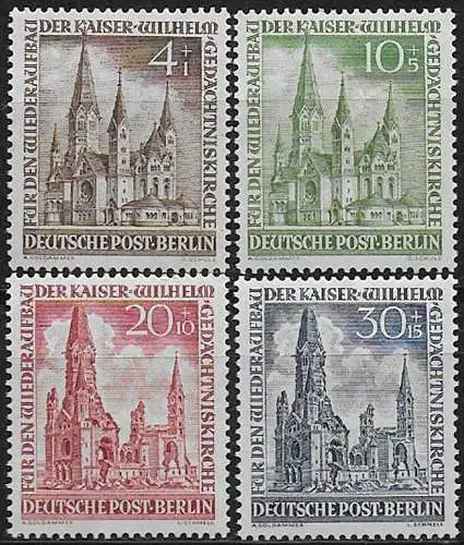 1953 Berlino 4v. MNH Unif. n. 92/95