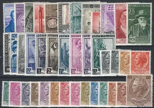 1955 Italia annata completa 40v. MNH