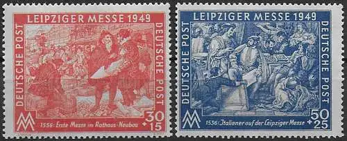 1949 Germania zone sovietiche 2v. MNH Unif n. 230/31