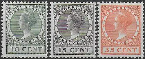 1924 Olanda Aia Philatelic Exhibition 3v. MNH Unificato n. 154/56