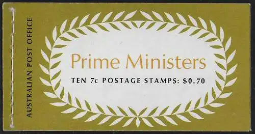 1972 Australia Prime Minister booklet MNH Michel n. 48