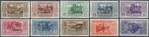 1932 Egeo Stampalia Garibaldi 10v. MNH Sassone n. 17/26