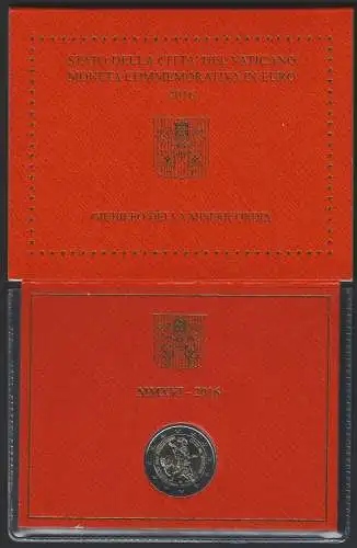 2016 Vaticano Misericordia euro 2,00 FDC - BU in folder