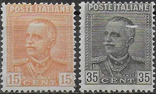 1929 Italia VE III new design 2v. mc MNH Sassone n. 240/41