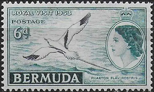 1953 Bermuda Royal Visit 1v. MNH SG n. 151