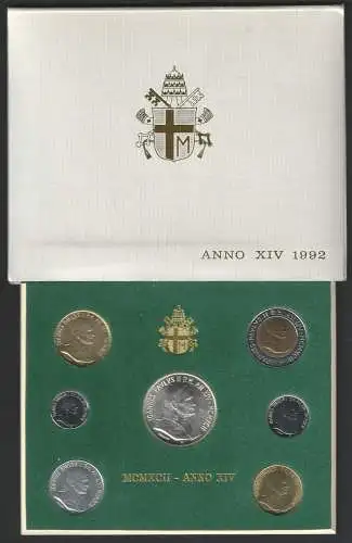 1992 Vaticano serie divisionale 7 monete FDC