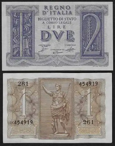 1939 Lire 2 FDS Impero Rif. BS 8A Gigante