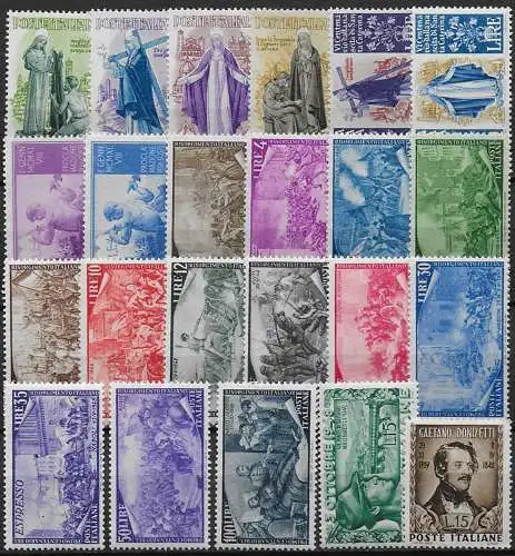 1948 Italia annata completa 23v. MNH