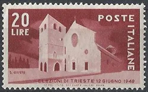 1949 Italia elezioni Trieste MNH Sassone n. 606