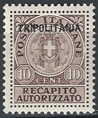 1931 Tripolitania RA 10c. MNH Sassone n. 1