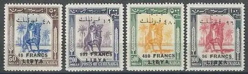 1952 Libia Kingdom (Fezzan) 4v. MNH Sassone n. 20I/23I