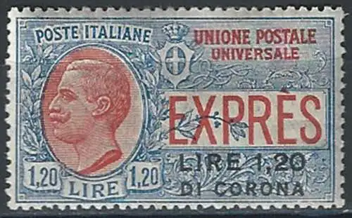 1922 Dalmazia Espresso 1v. bc NE MNH Sassone n. 2