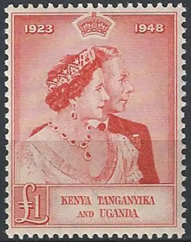 1948 Kenya Uganda Tanganyika £1 MNH SG n. 158