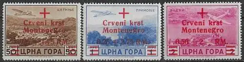 1944 Montenegro tedesco n A9/11 Sass MNH