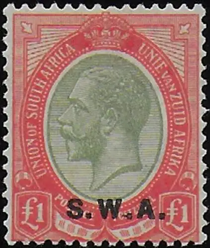 1927-30 South West Africa Giorgio V £1 MNH SG. 57