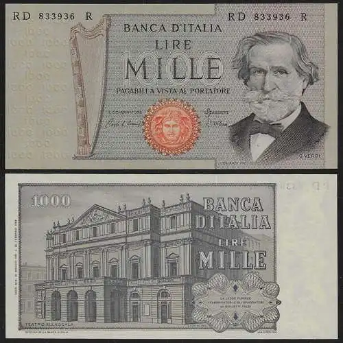 1981 Italia Lire 1.000 Verdi II FDS Rif. BI 726 Alfa