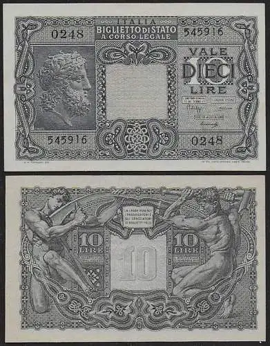 1947 Lire 10 Testa di Giove FDS Rif BS 19B Gigante