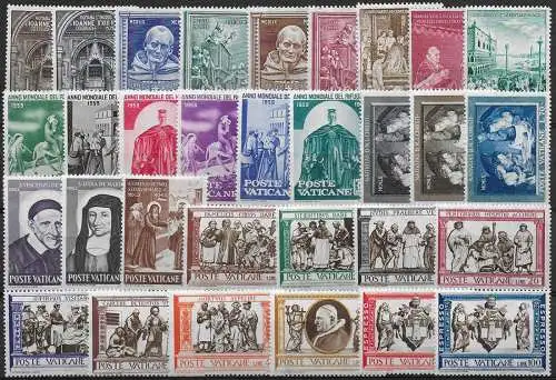 1960 Vaticano complete year 31v. MNH